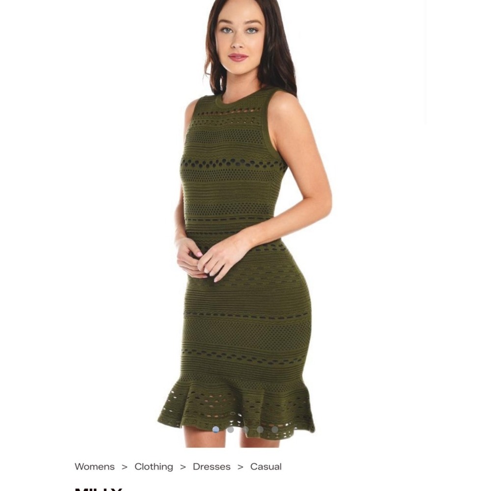 Knit Lace Cutout Mermaid Dress Sz S